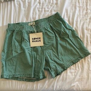NWT Sonderhaus Ginham Boxer Shorts